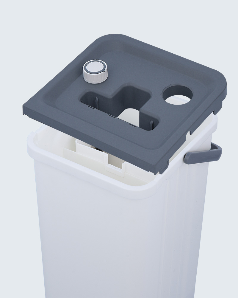 Conjunto de balde de esfregão para separação de água limpa e suja